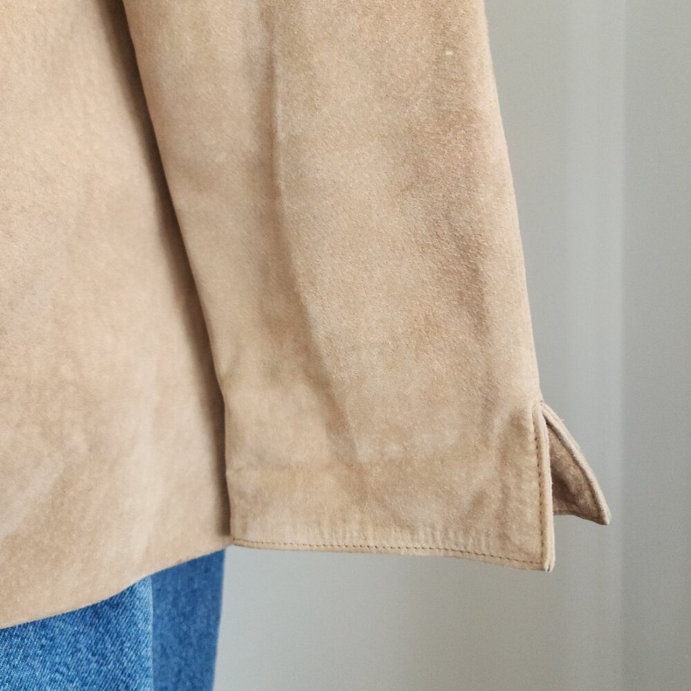 Vintage Valerie Stevens Suede Tan Jacket Size: 1X - Picture 14 of 16